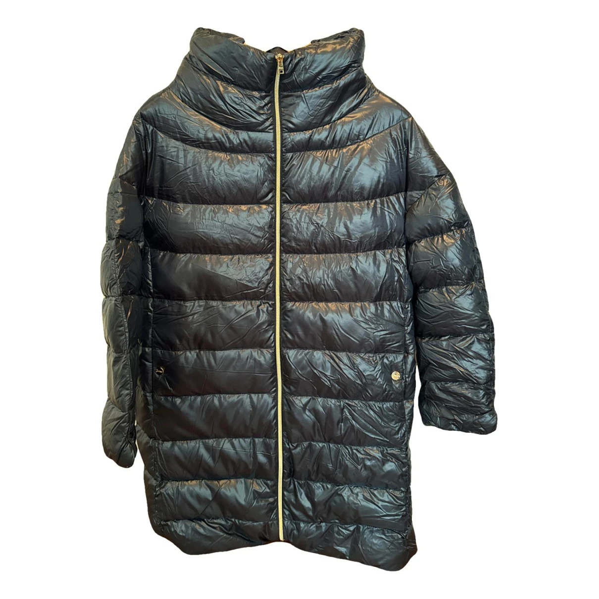 Pre-owned Herno Puffer In Blue