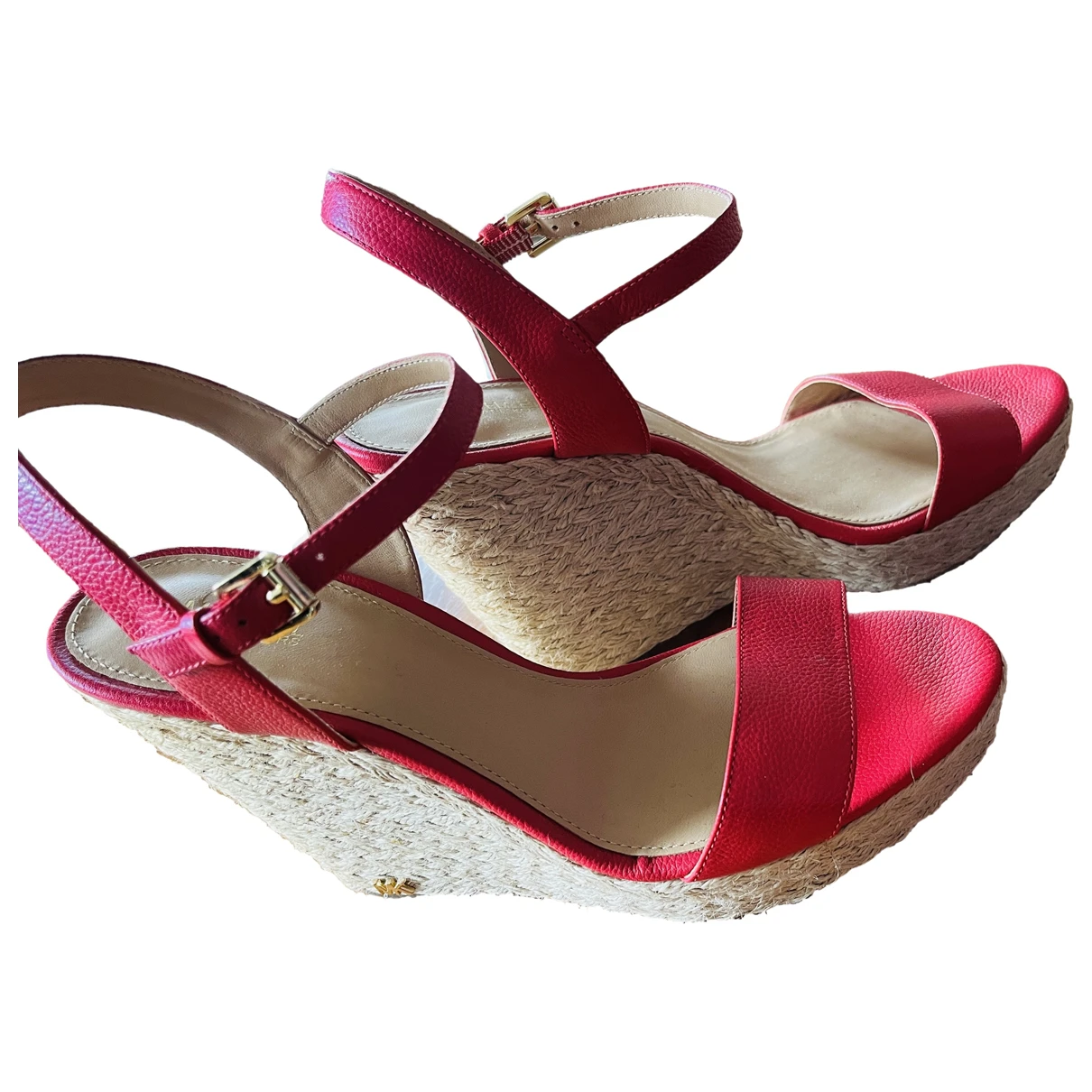 Pre-owned Michael Kors Leather Sandal In Pink