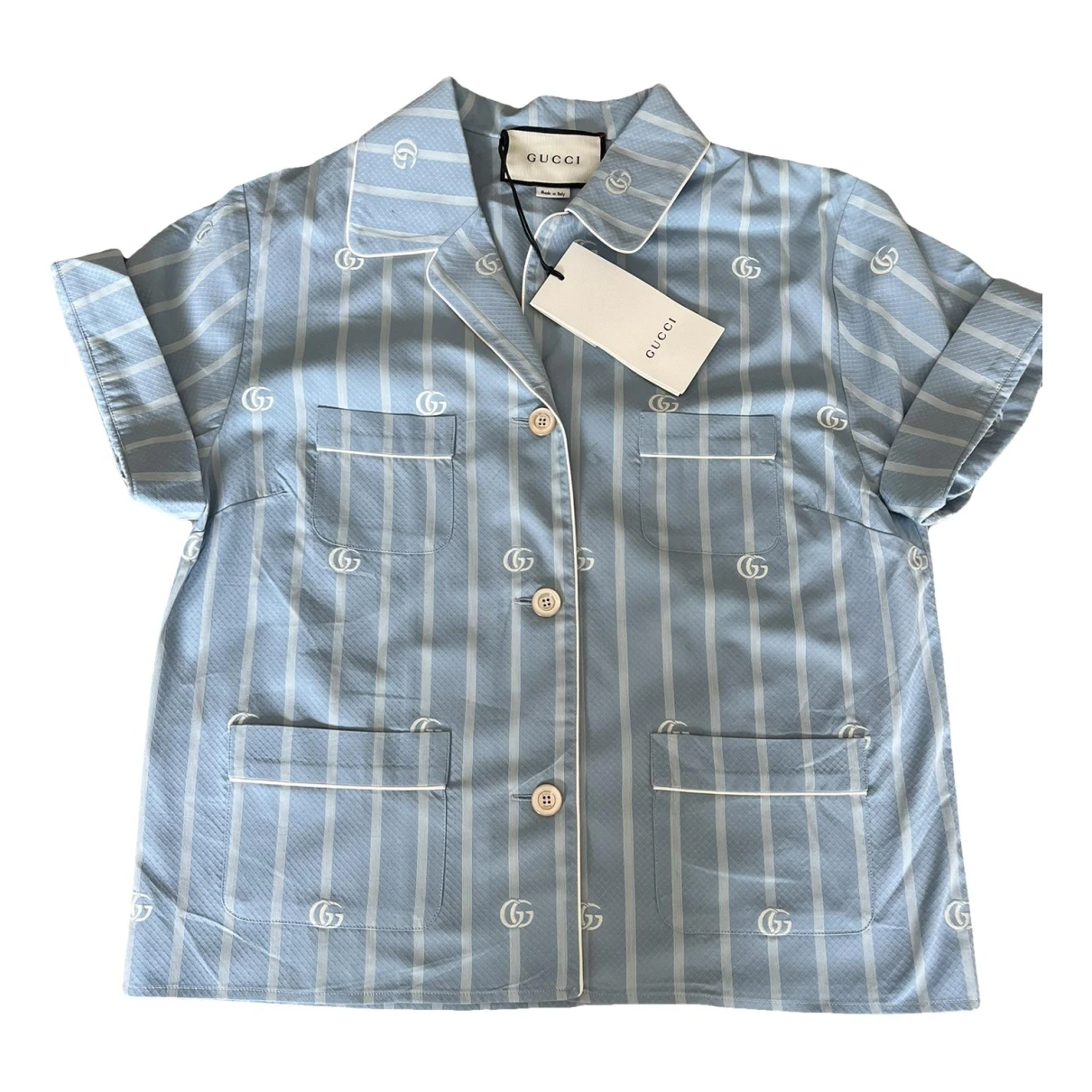 Pre-owned Gucci Shirt In Blue