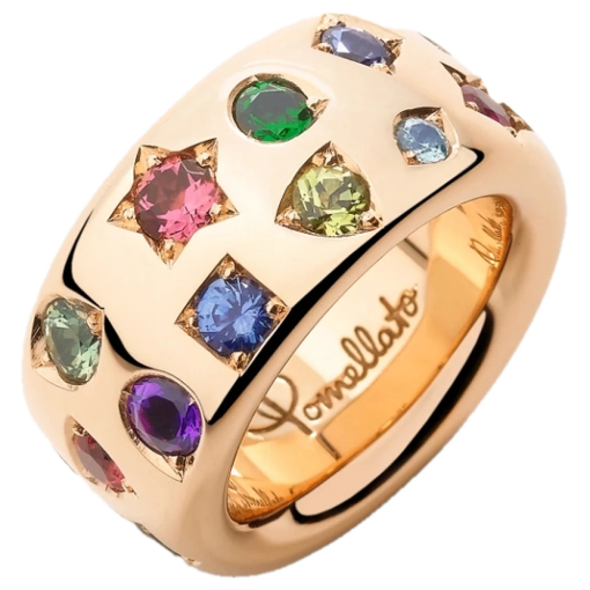 Pre-owned Pomellato Iconica Pink Gold Ring In Multicolour