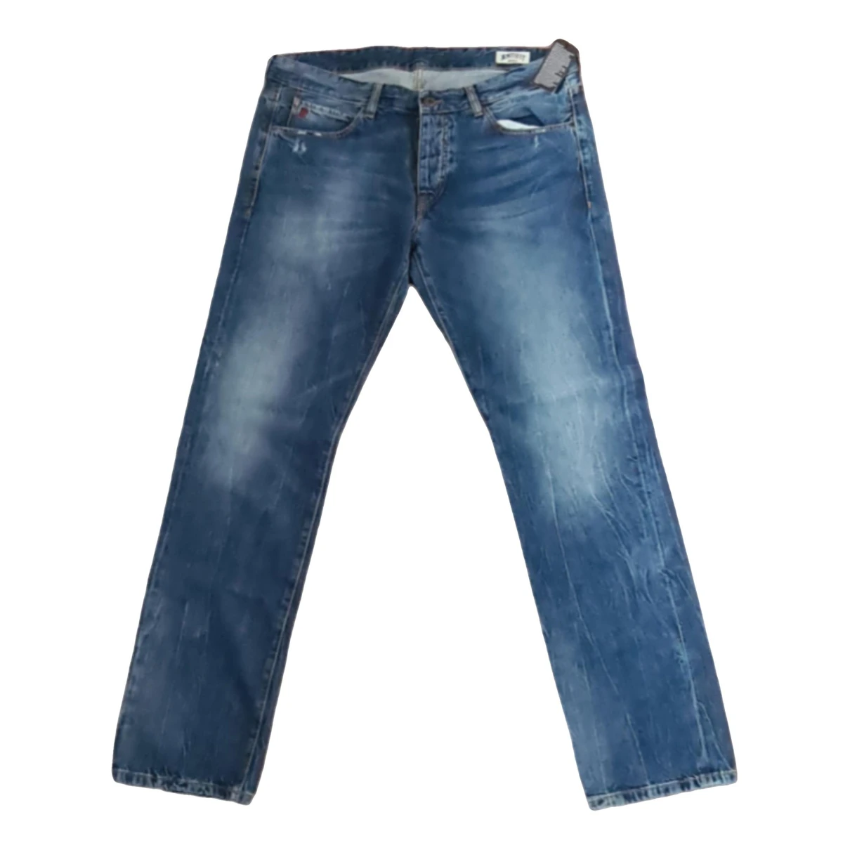 Pre-owned Rifle Straight Jeans In Blue