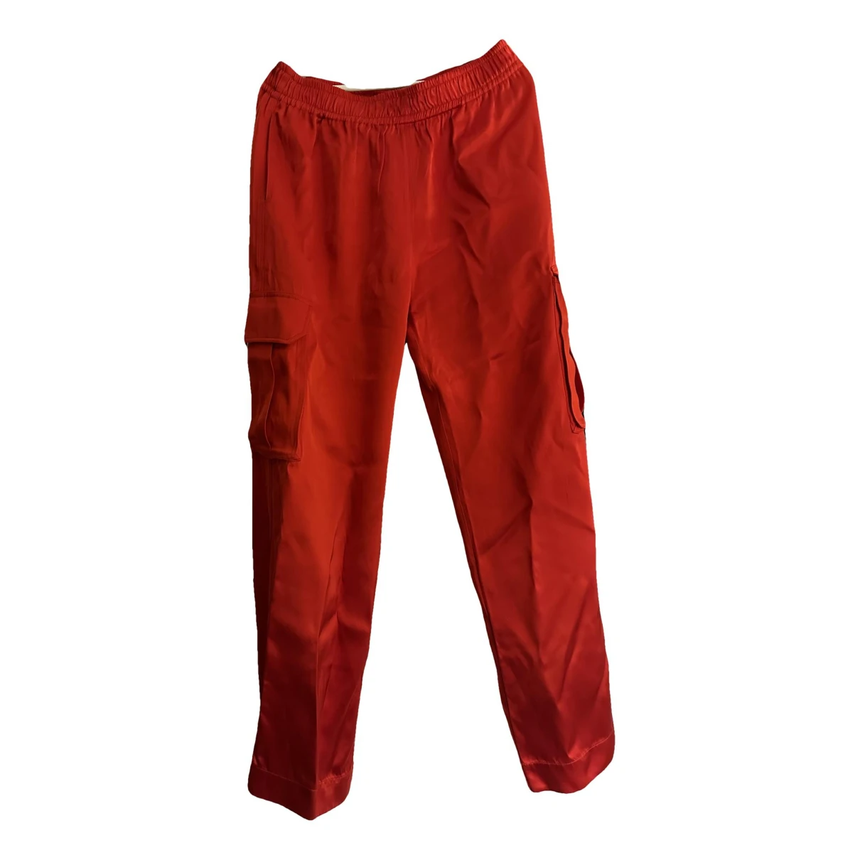 Pre-owned Stine Goya Straight Pants In Red