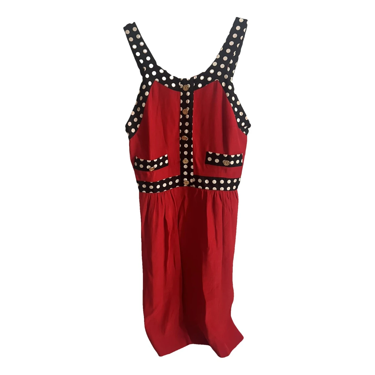 Pre-owned Moschino Cheap And Chic Silk Dress In Red