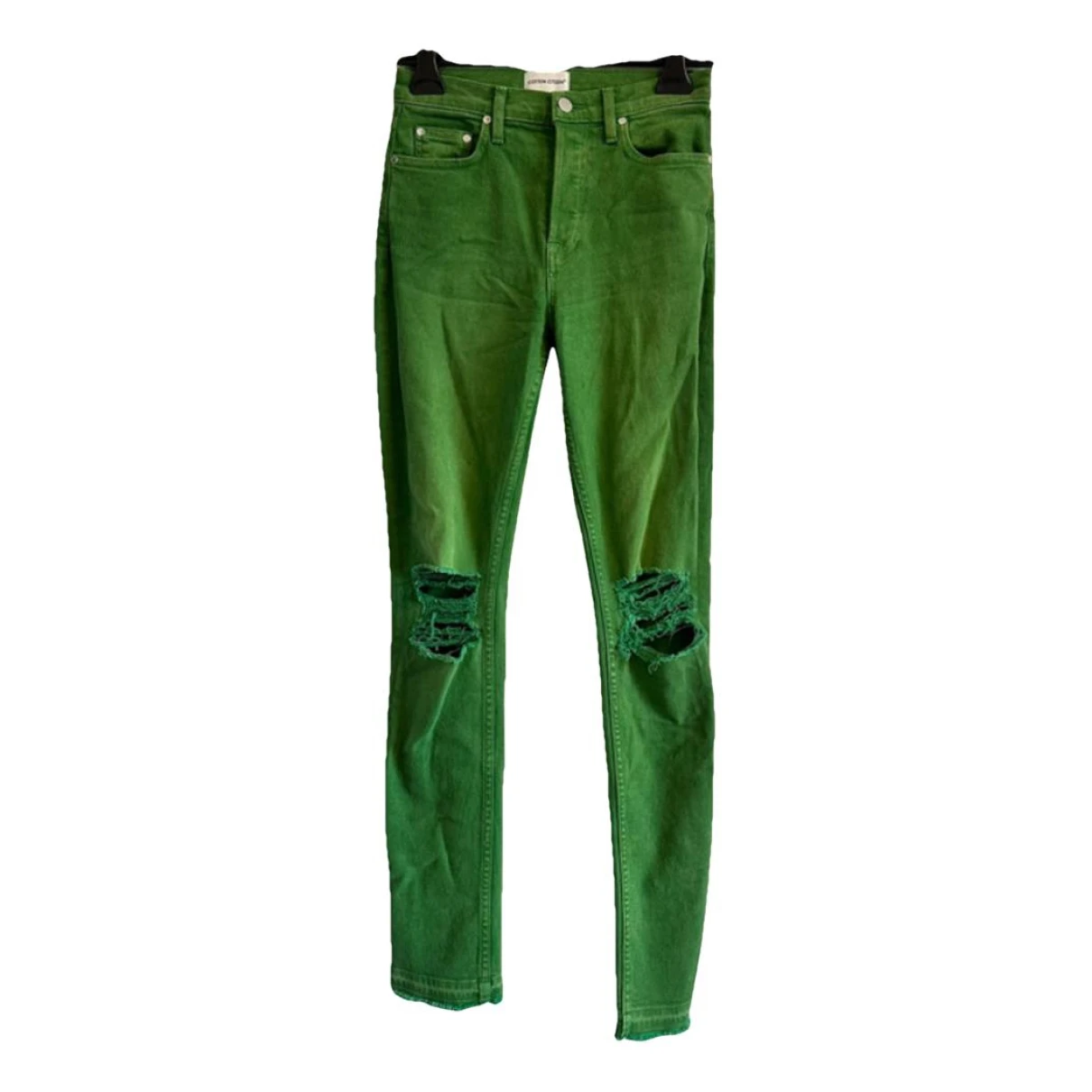 Pre-owned Cotton Citizen Slim Jeans In Green