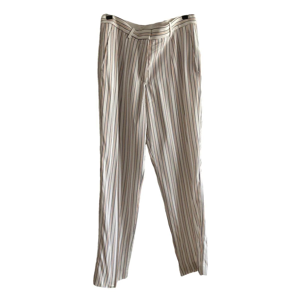 Pre-owned Victoria Beckham Large Pants In White