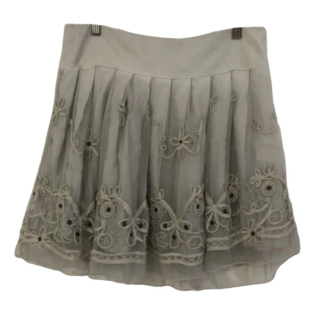 Pre-owned Dixie Mini Skirt In Grey