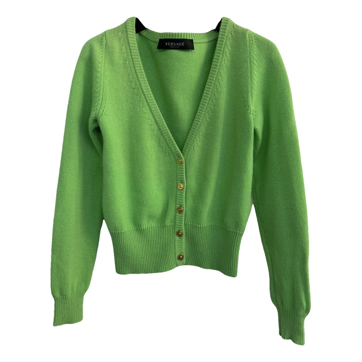 Pre-owned Versace Cashmere Cardigan In Other