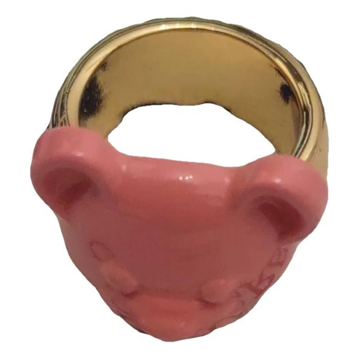 Pre-owned Moschino Ring In Pink