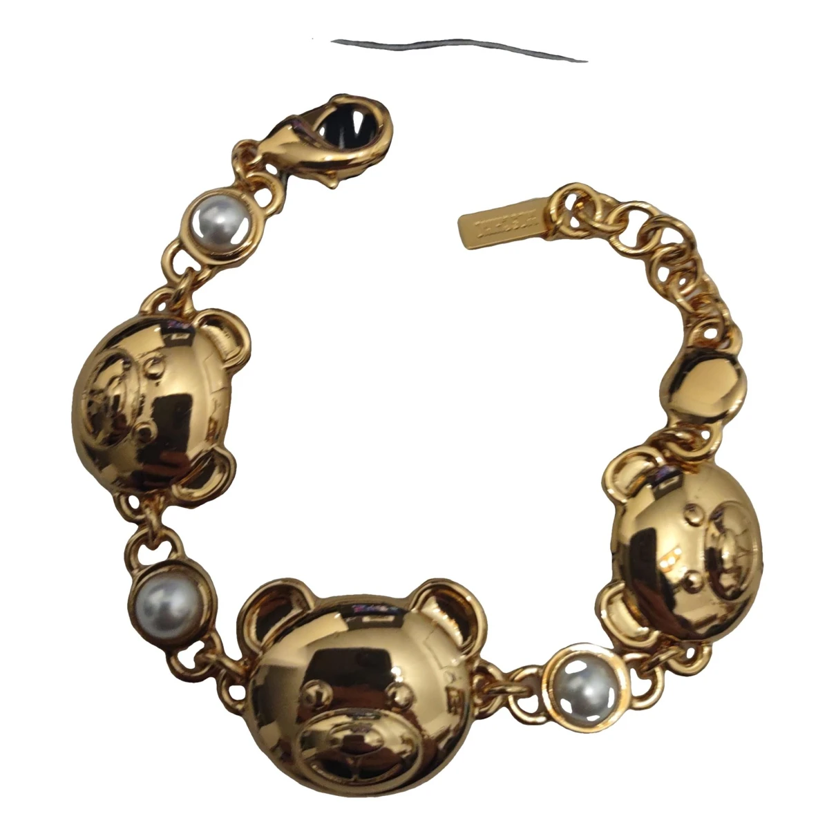 Pre-owned Moschino Bracelet In Gold