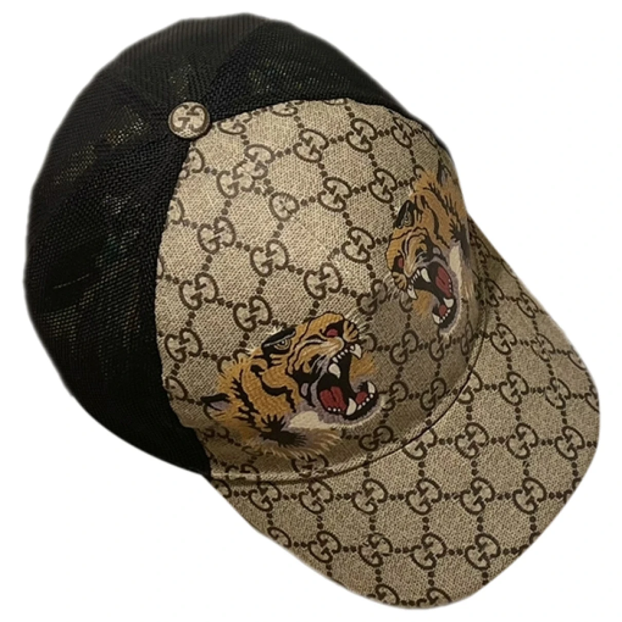 Pre-owned Gucci Cloth Hat In Beige
