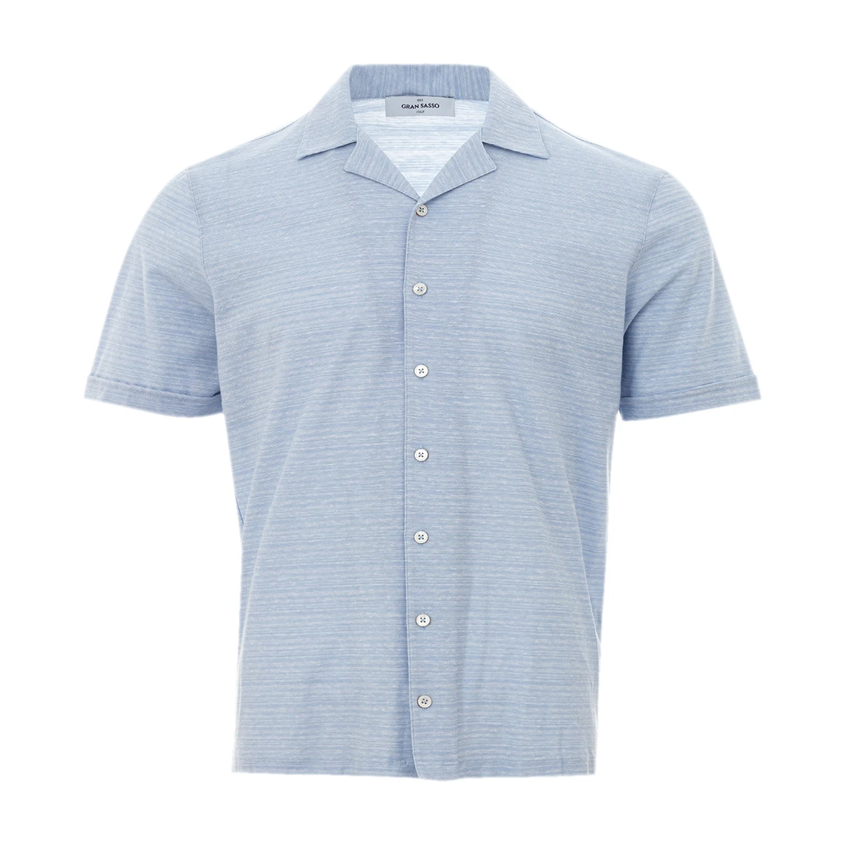 Pre-owned Gran Sasso Linen Shirt In Blue