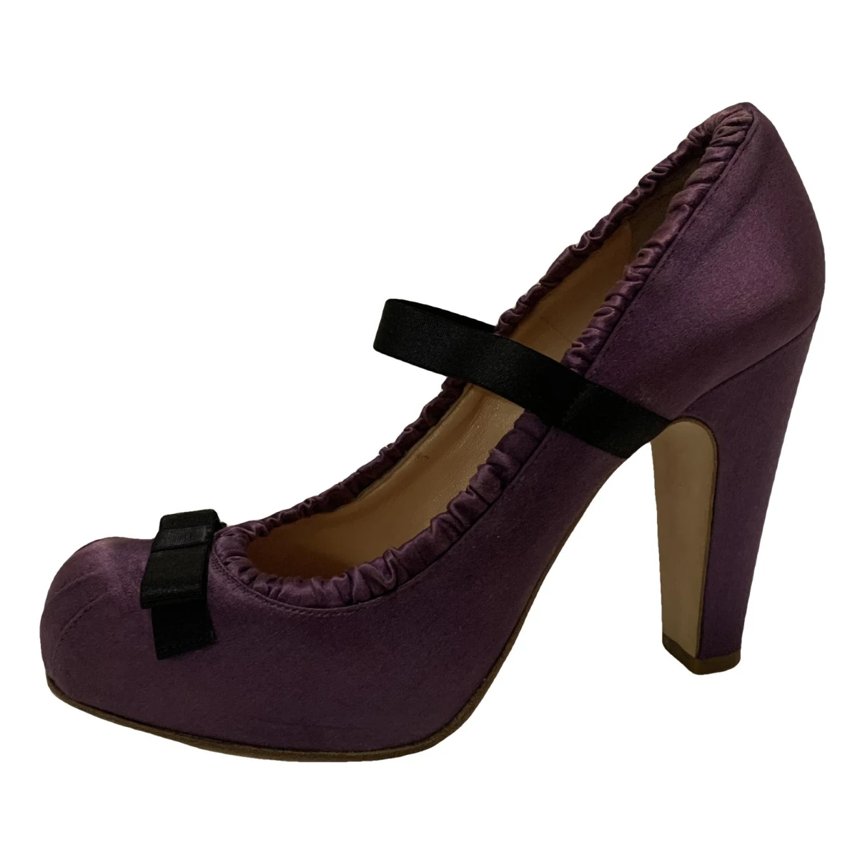 Pre-owned Marc By Marc Jacobs Cloth Heels In Purple