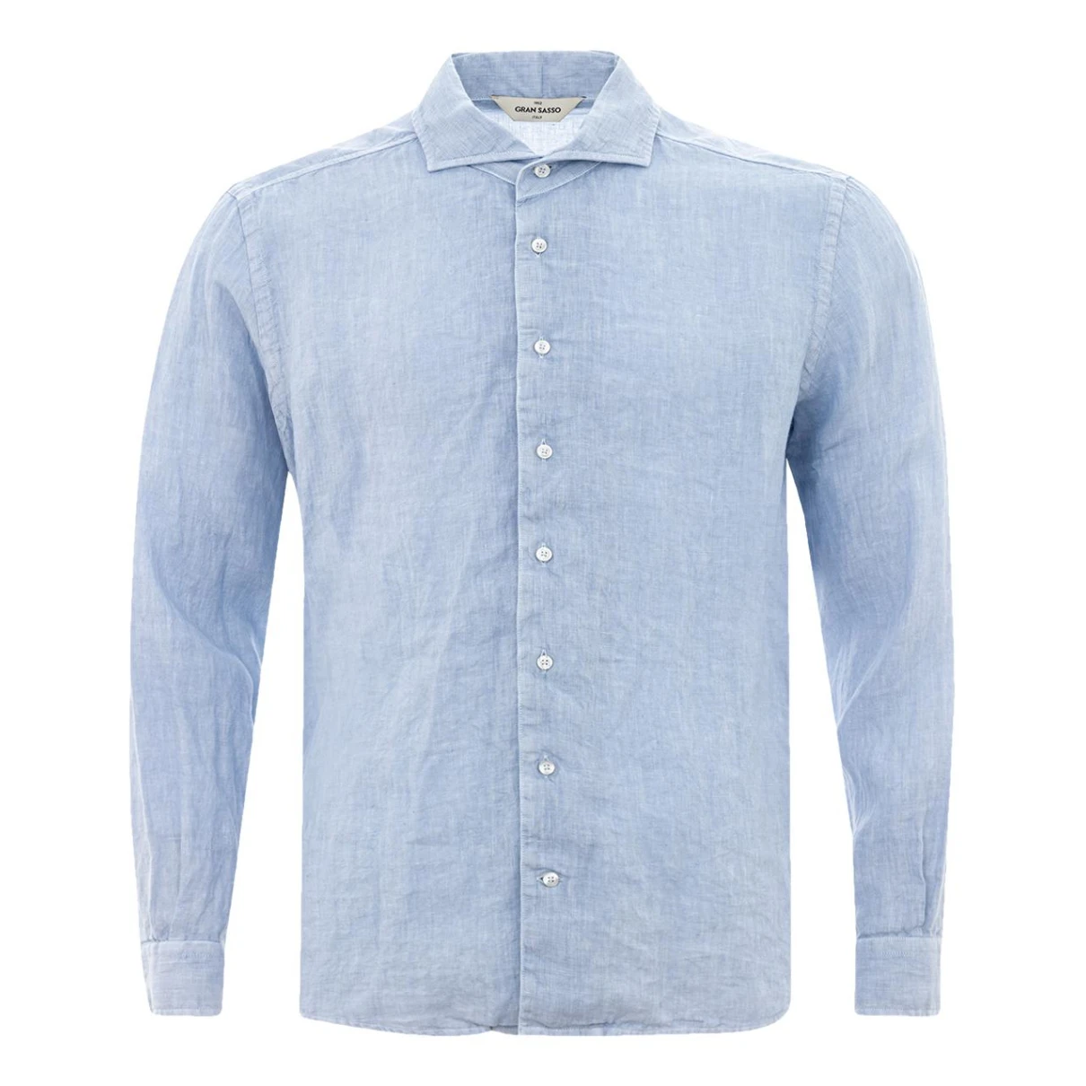 Pre-owned Gran Sasso Linen Shirt In Blue