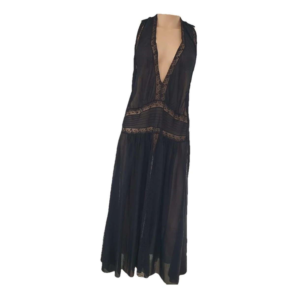 Pre-owned Forte Forte Maxi Dress In Black