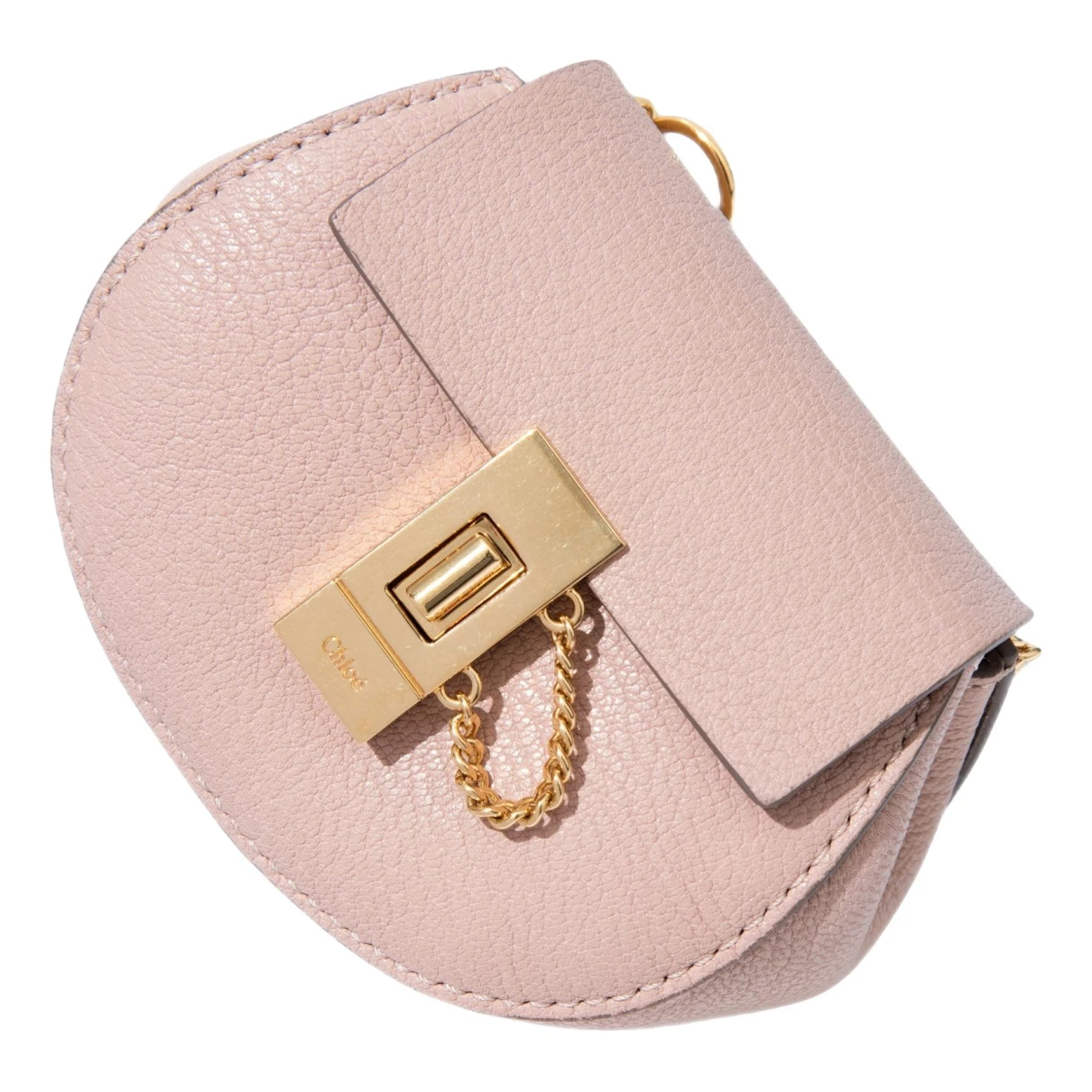 Pre-owned Chloé Drew Leather Crossbody Bag In Pink