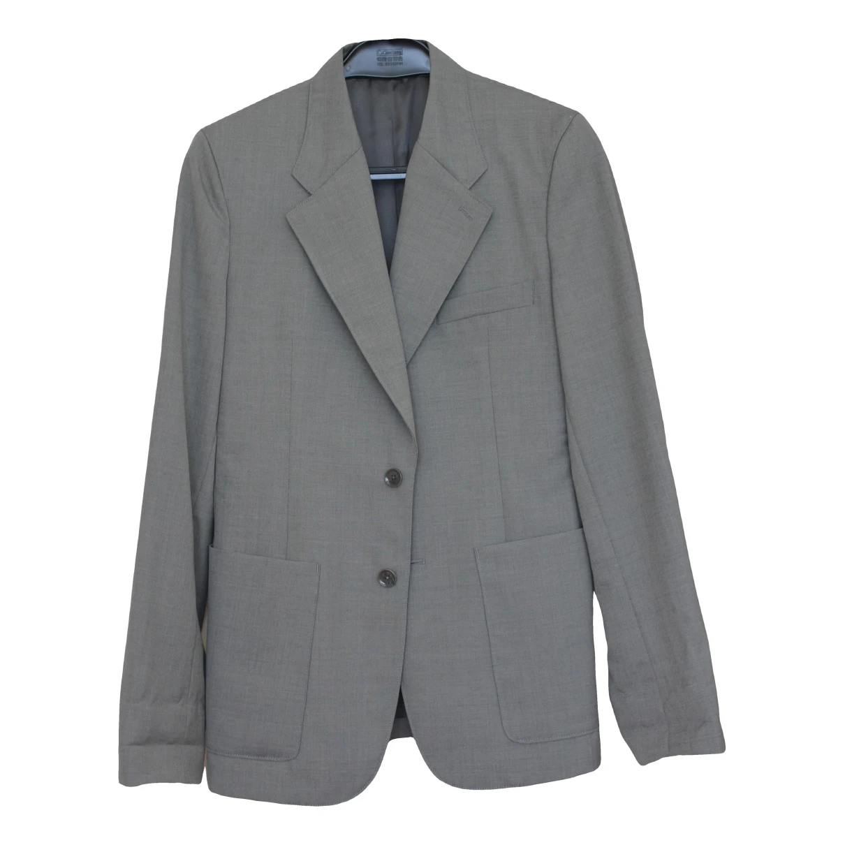 Pre-owned Lemaire Wool Jacket In Grey