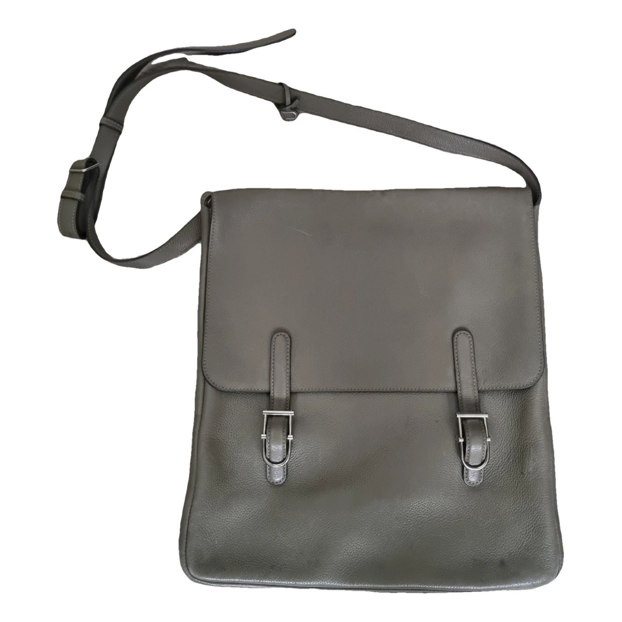 Pre-owned Delvaux Leather Crossbody Bag In Green