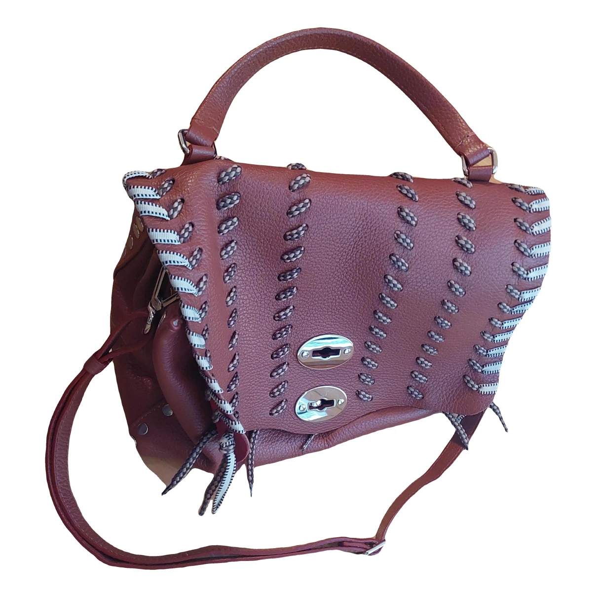Pre-owned Zanellato Leather Handbag In Brown