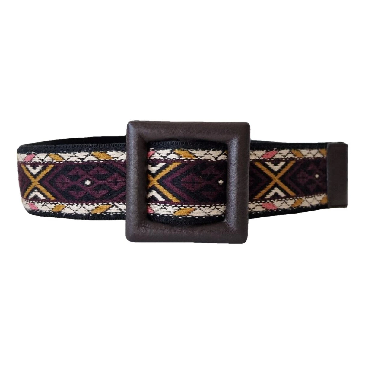 Pre-owned Max Mara Cloth Belt In Brown