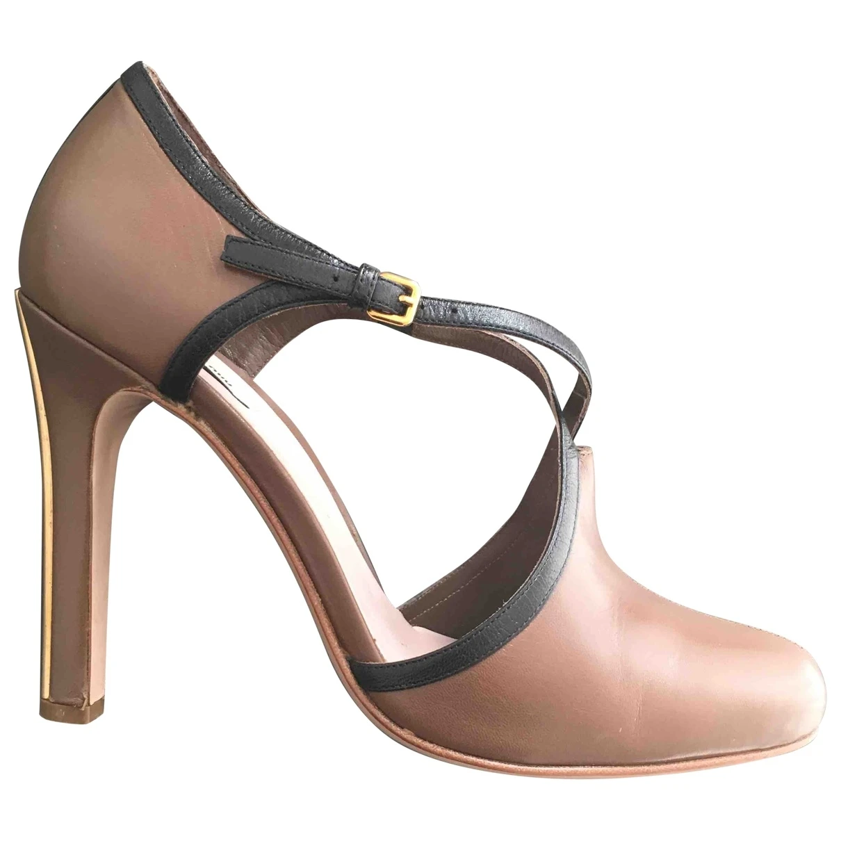 shoes Miu Miu sandals for Female Leather 39 EU. Used condition