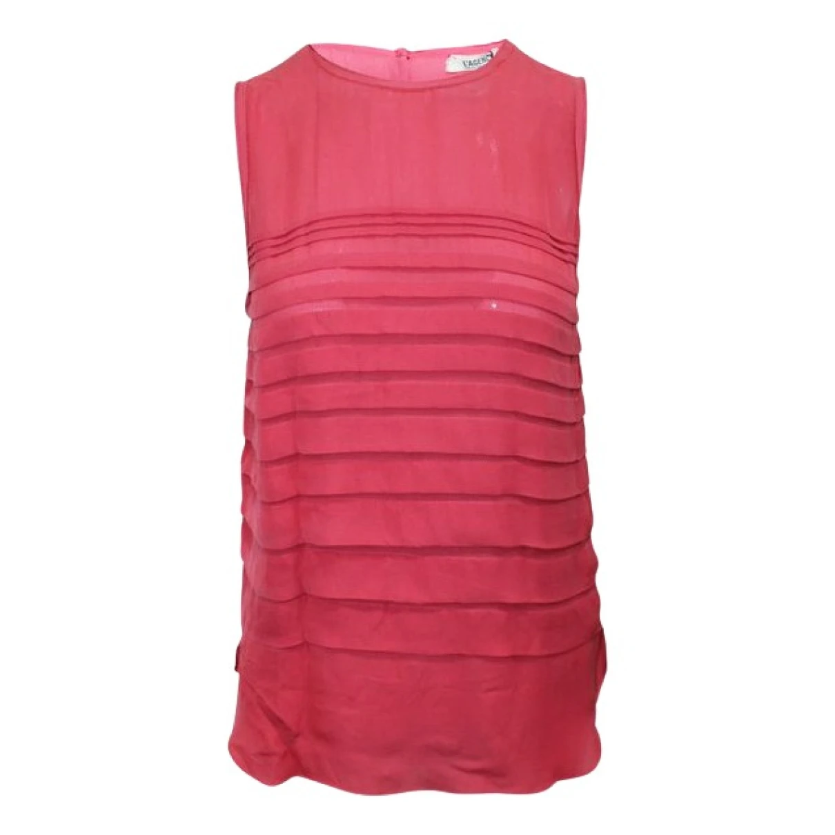 Pre-owned L Agence Silk Top In Pink