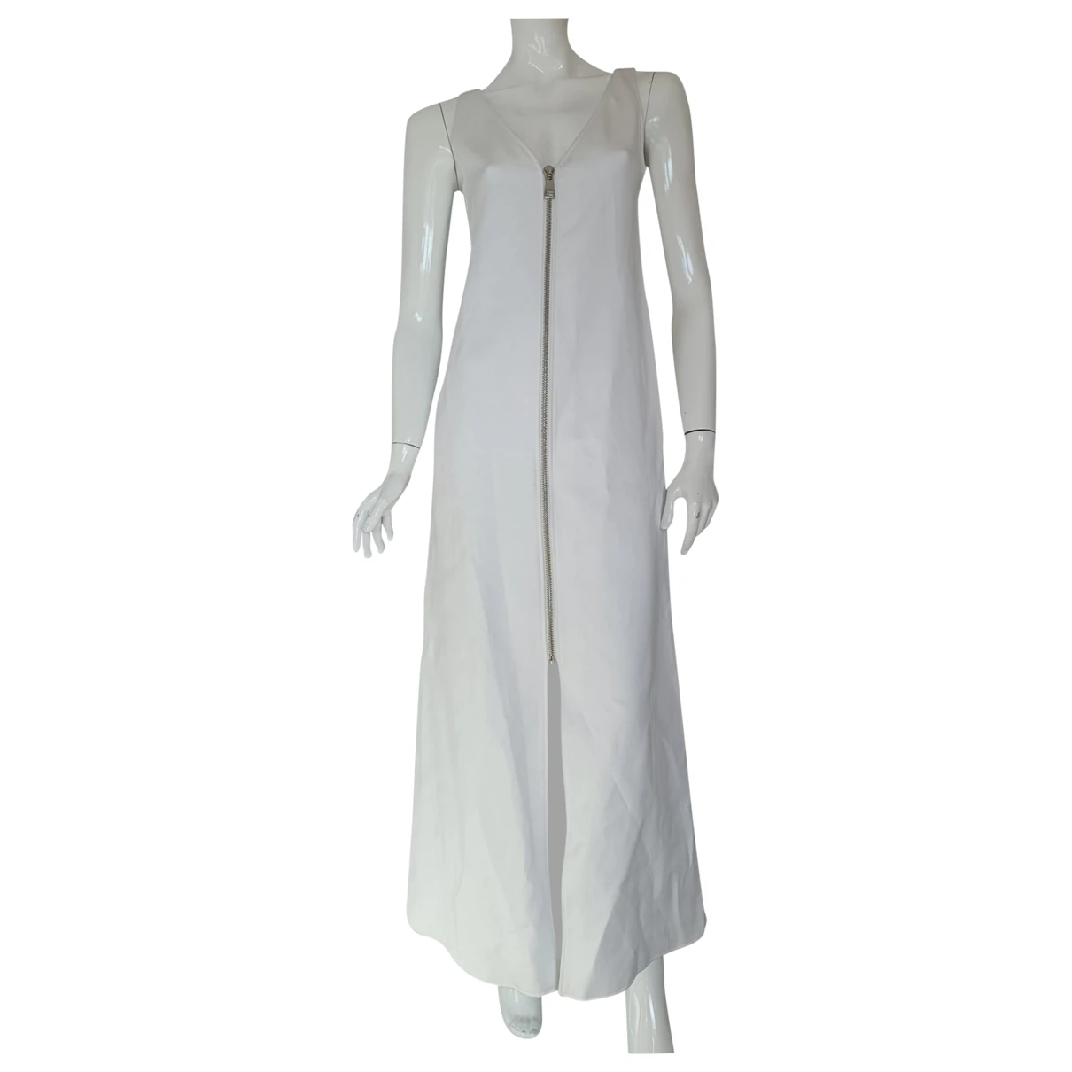 Pre-owned Courrèges Maxi Dress In White