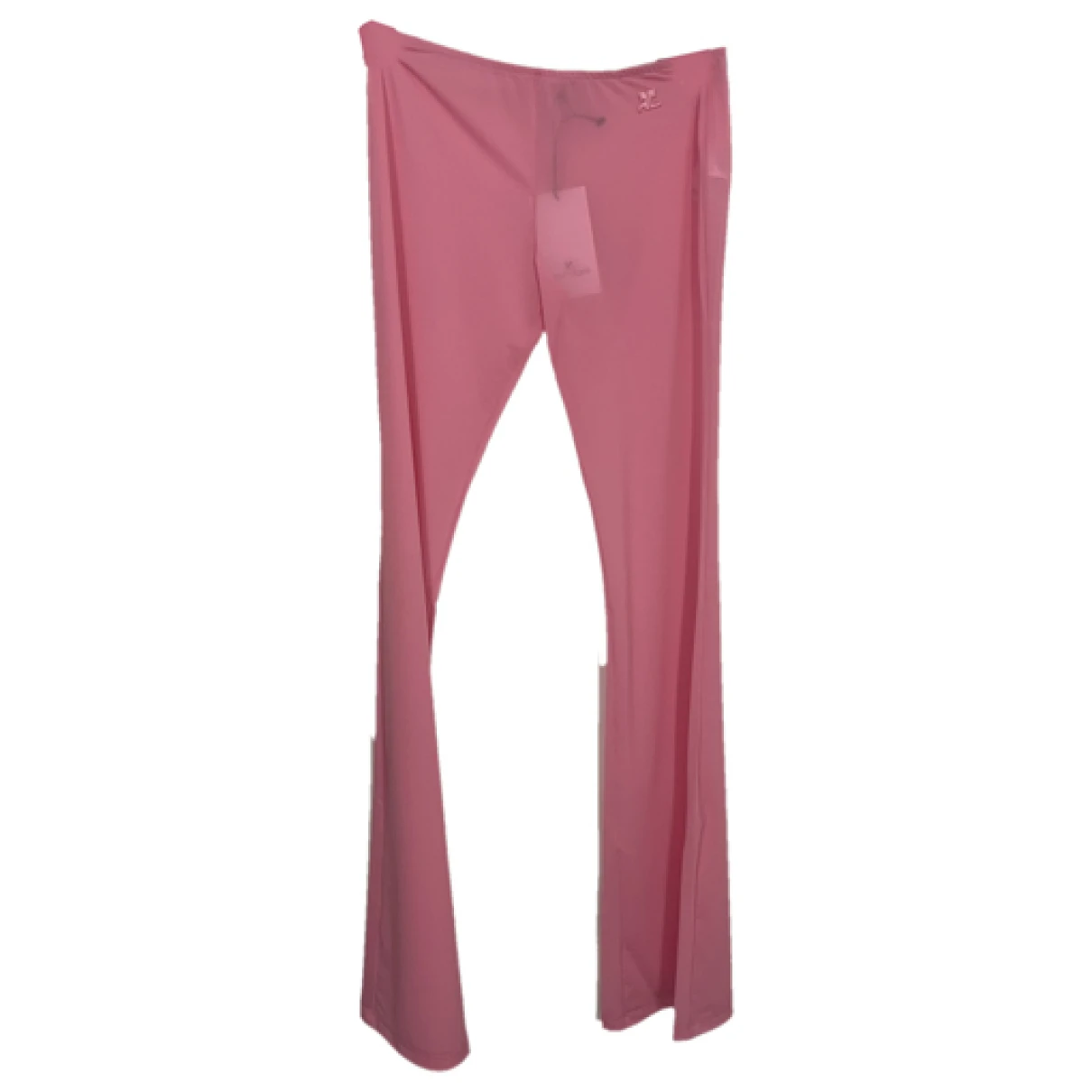 Pre-owned Courrèges Trousers In Pink