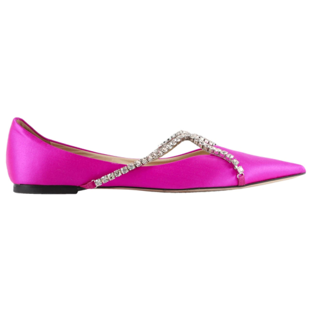 Pre-owned Jimmy Choo Cloth Flats In Pink