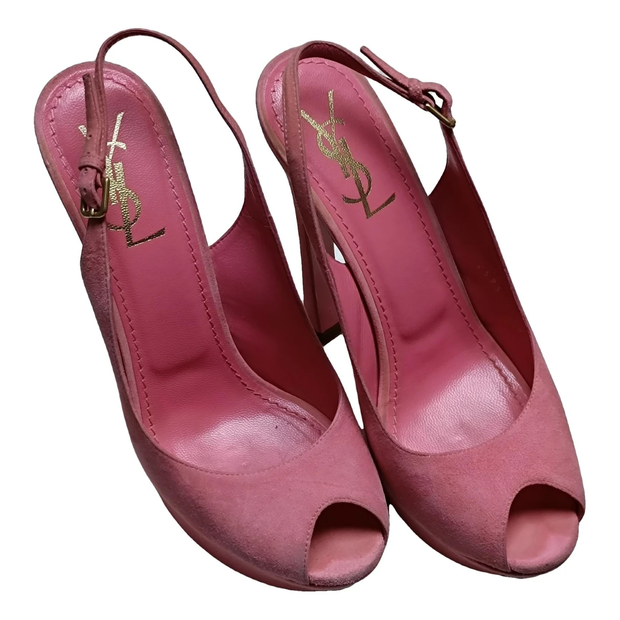 Pre-owned Saint Laurent Sandal In Pink