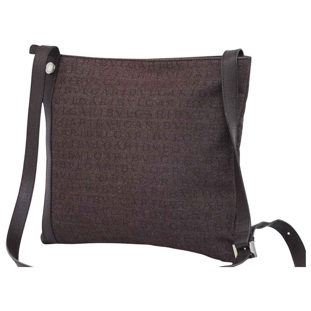 Pre-owned Bvlgari Cloth Handbag In Brown