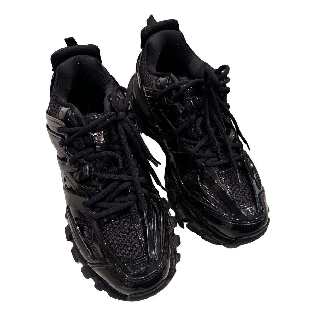 Pre-owned Balenciaga Track Low Trainers In Black