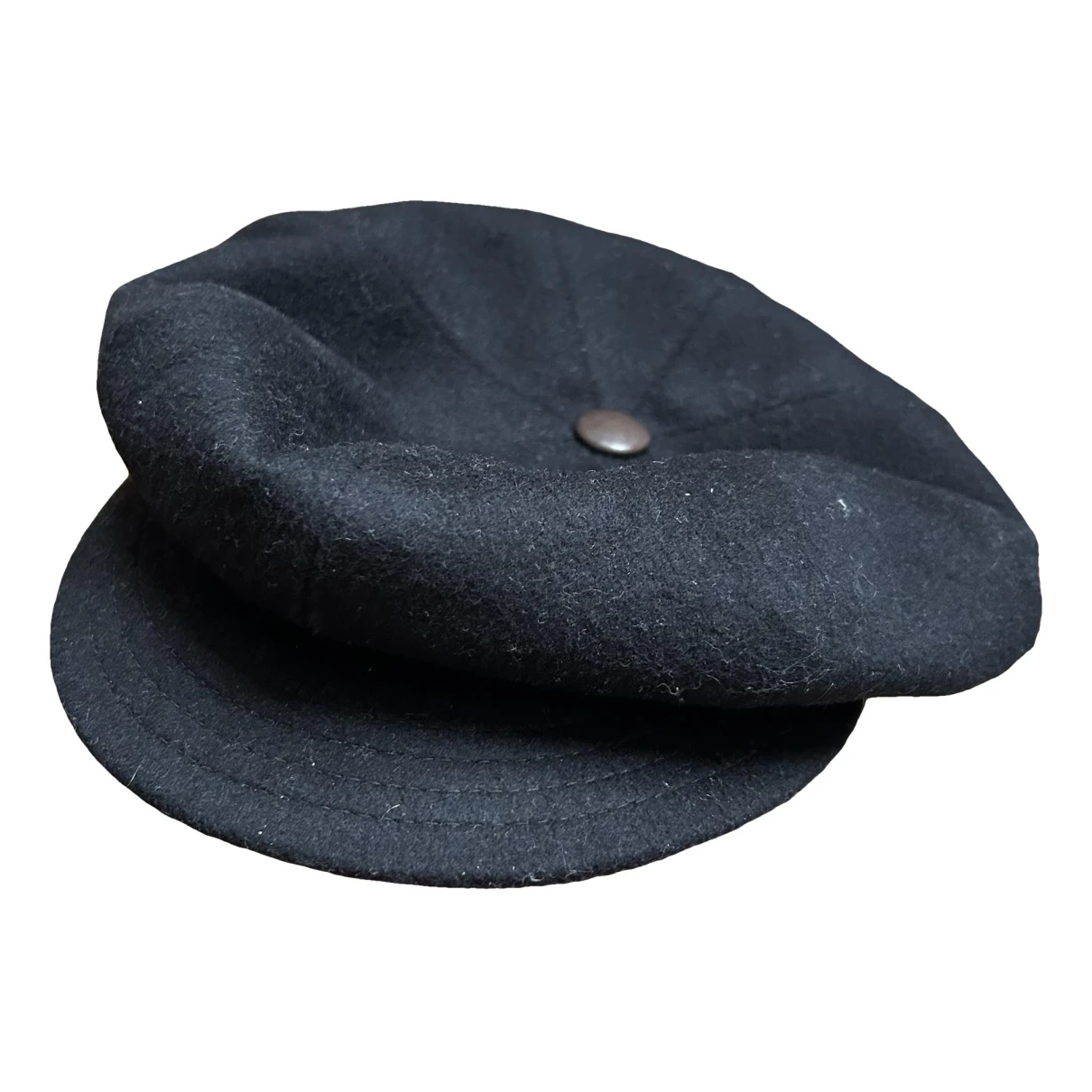 Pre-owned Borsalino Wool Cap In Black