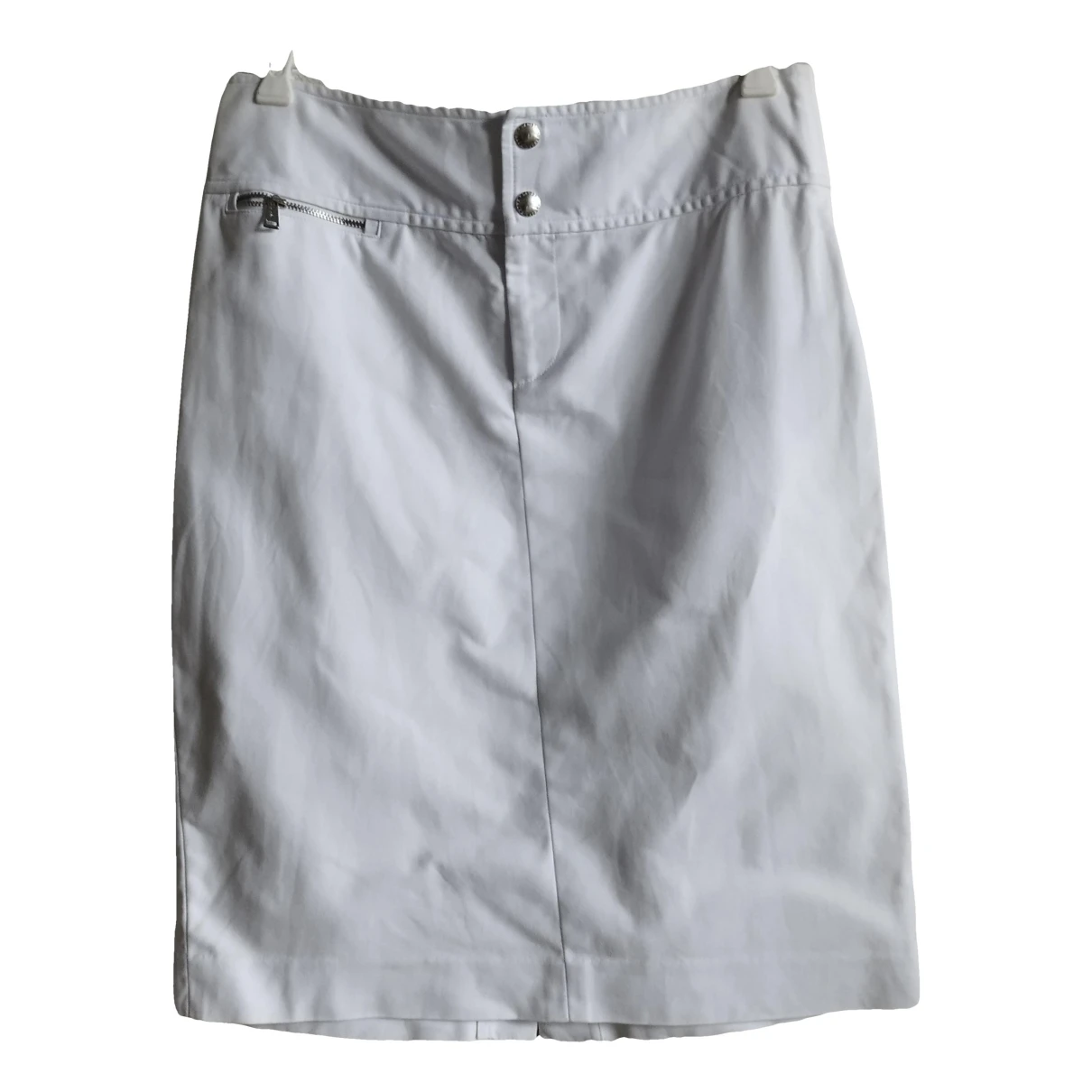 Pre-owned Lauren Ralph Lauren Mid-length Skirt In White