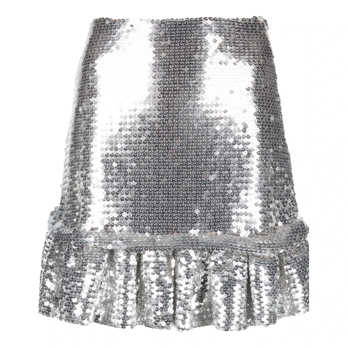 Pre-owned Paco Rabanne Mini Skirt In Silver