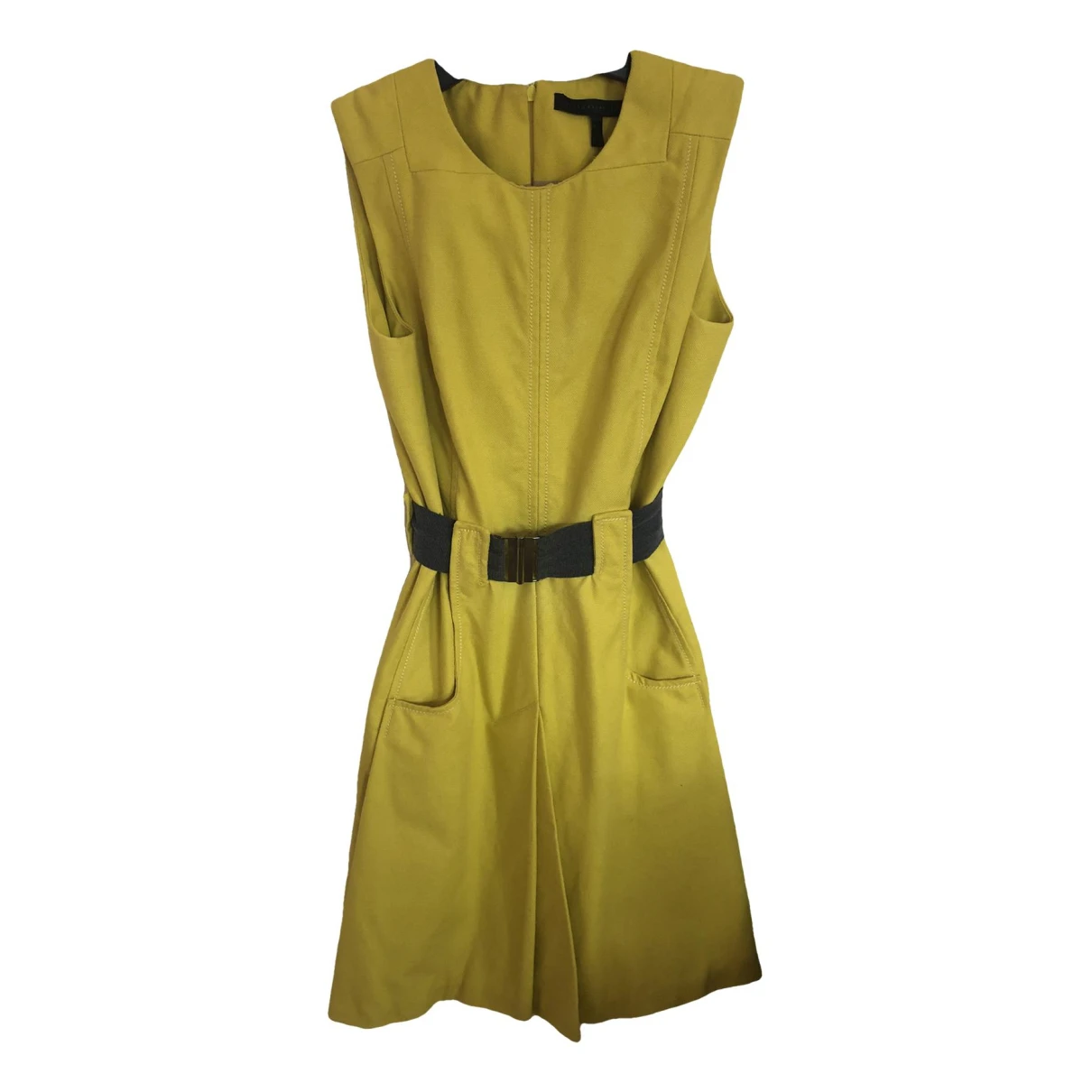 Pre-owned Victoria Beckham Mini Dress In Yellow