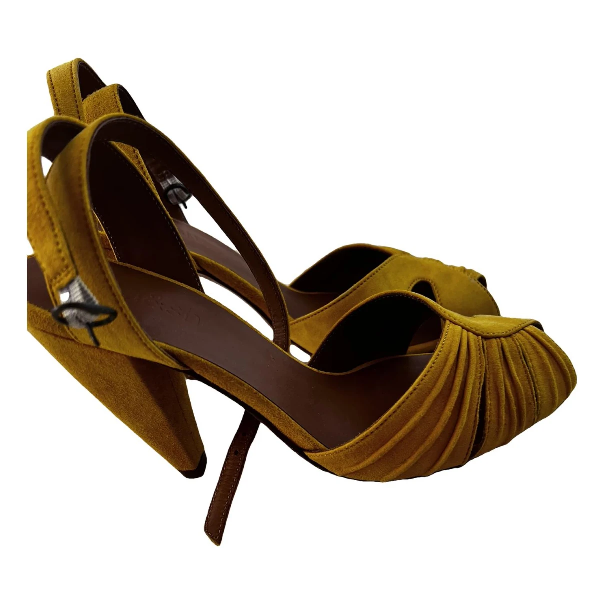Pre-owned Ba&sh Sandals In Yellow