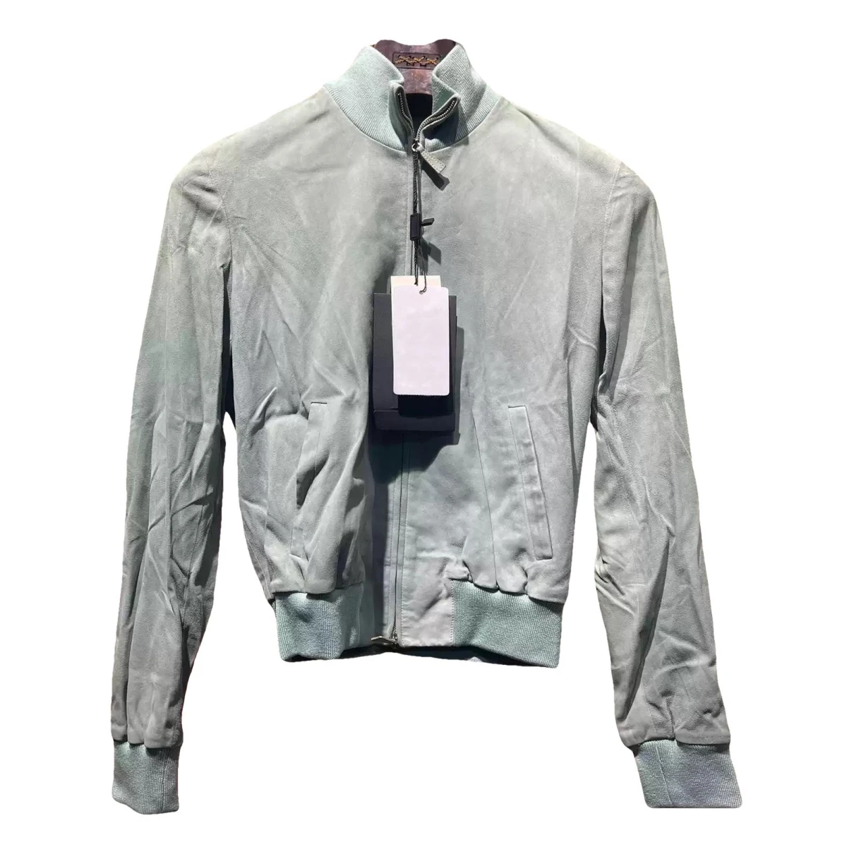 Pre-owned Giorgio Armani Leather Jacket In Other
