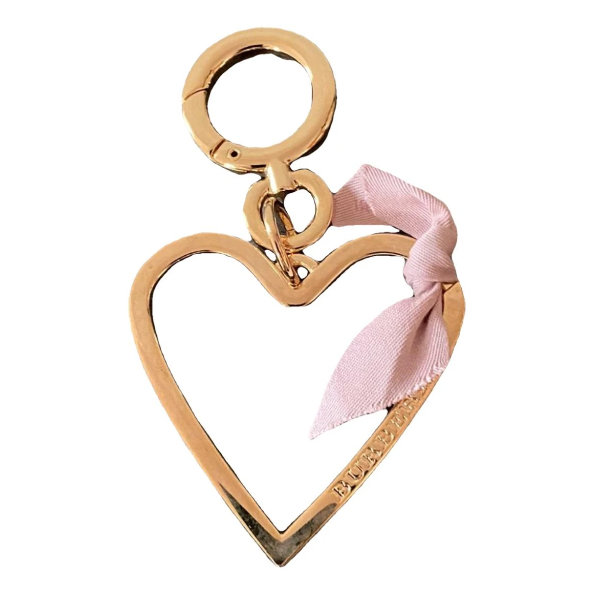 Pre-owned Burberry Key Ring In Gold
