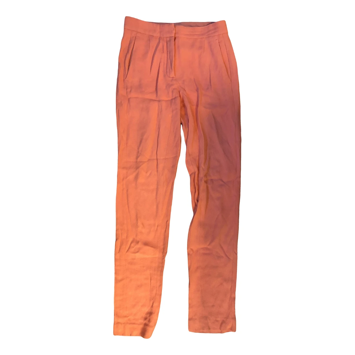 Pre-owned Roberto Cavalli Straight Pants In Orange