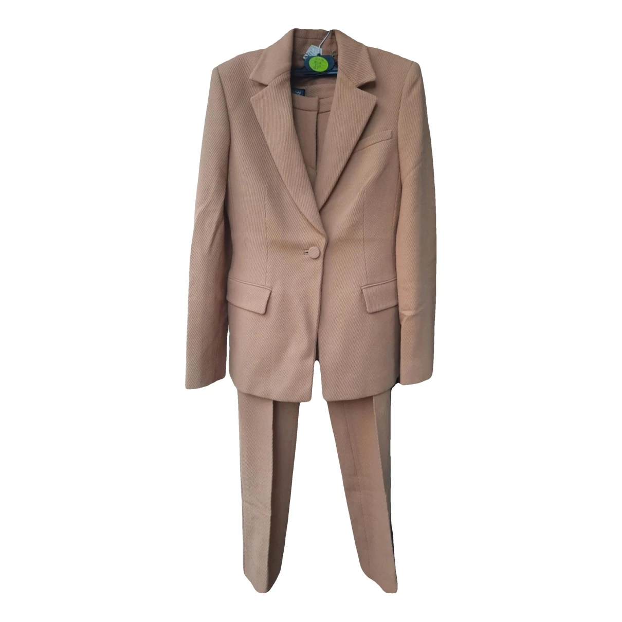 Pre-owned Versace Suit Jacket In Camel