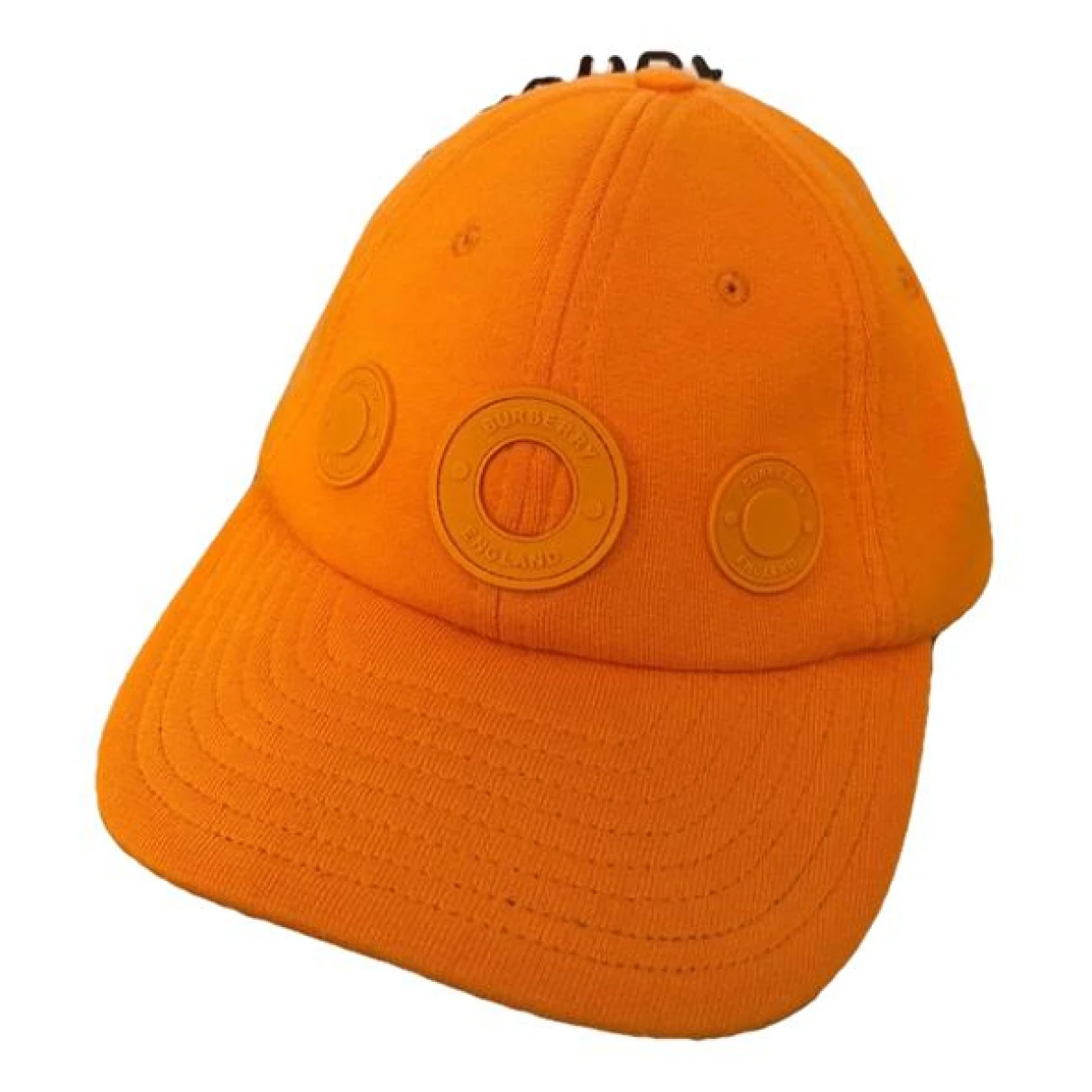 Pre-owned Burberry Hat In Orange