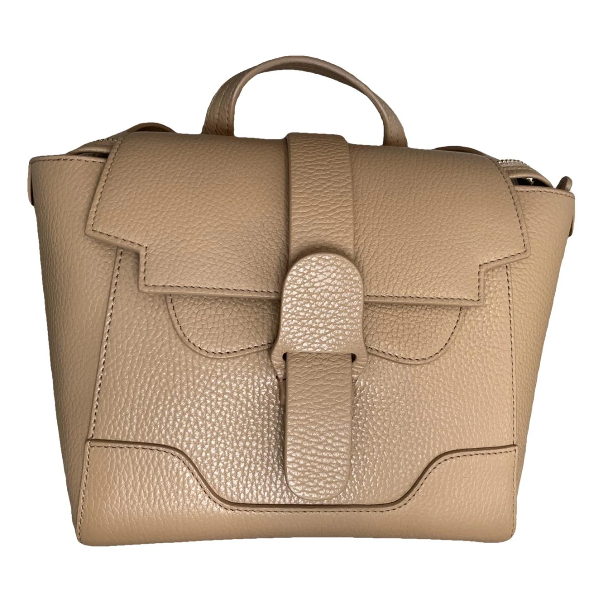 Pre-owned Senreve Leather Handbag In Camel