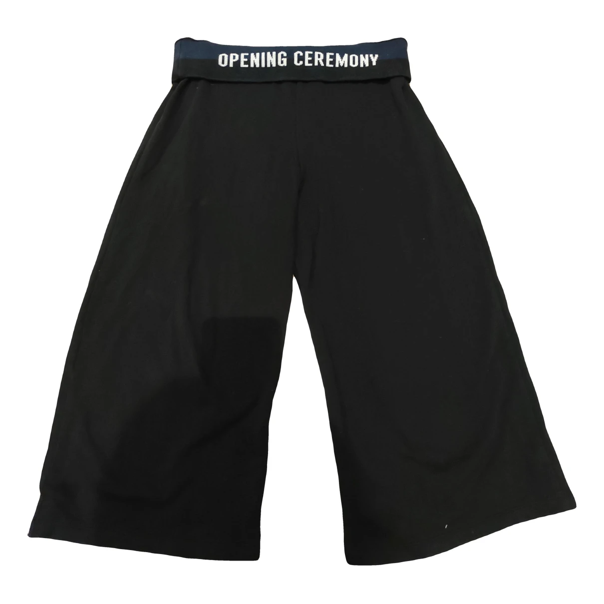 Pre-owned Opening Ceremony Straight Pants In Black