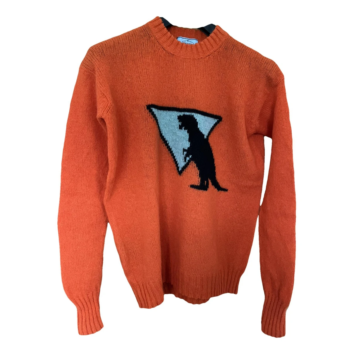 Pre-owned Prada Wool Jumper In Orange