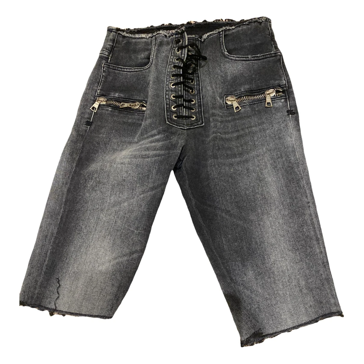 Pre-owned Ben Taverniti Unravel Project Short Jeans In Grey