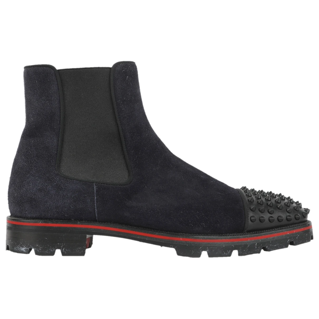 Pre-owned Christian Louboutin Boots In Navy