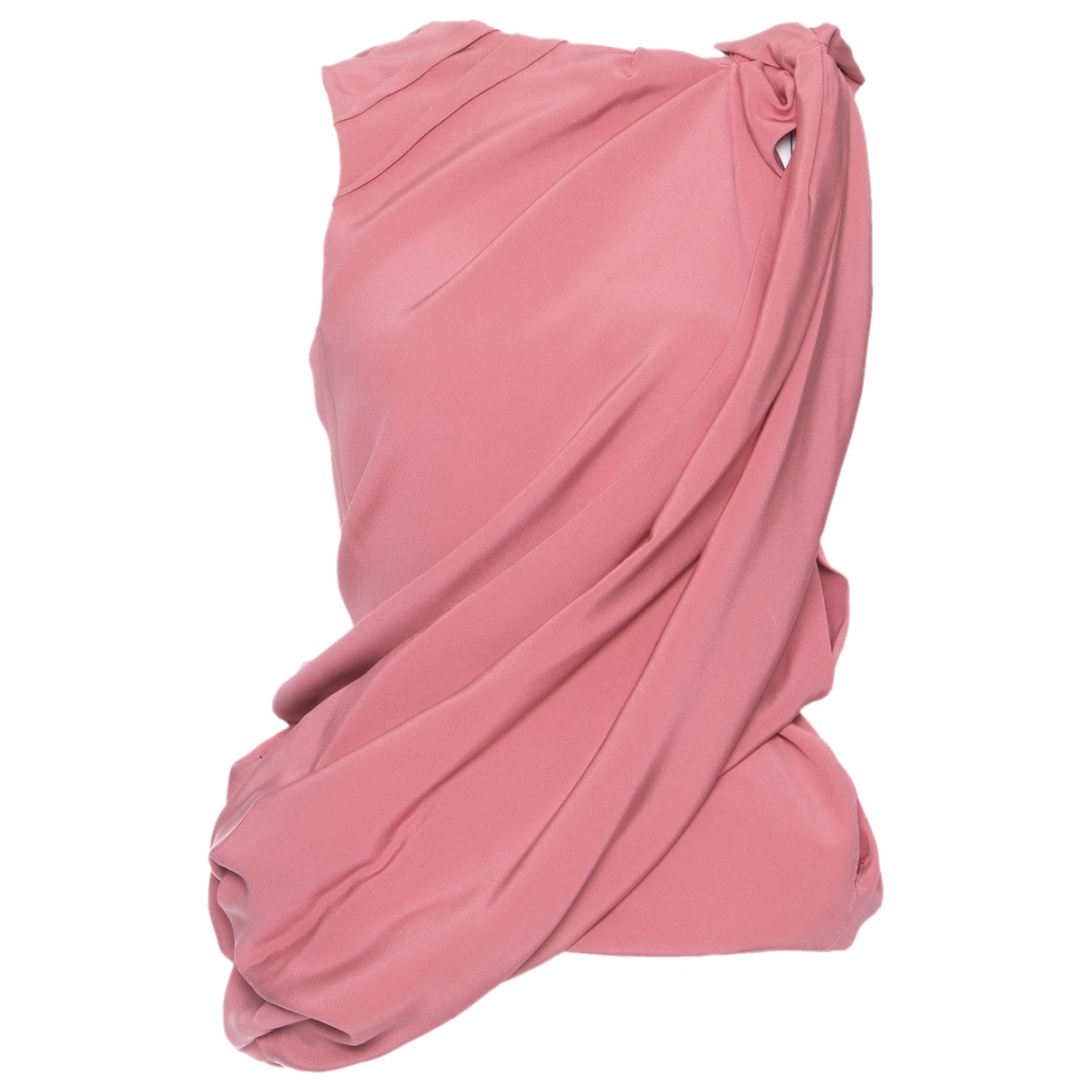 Pre-owned Gucci Silk Mini Dress In Pink