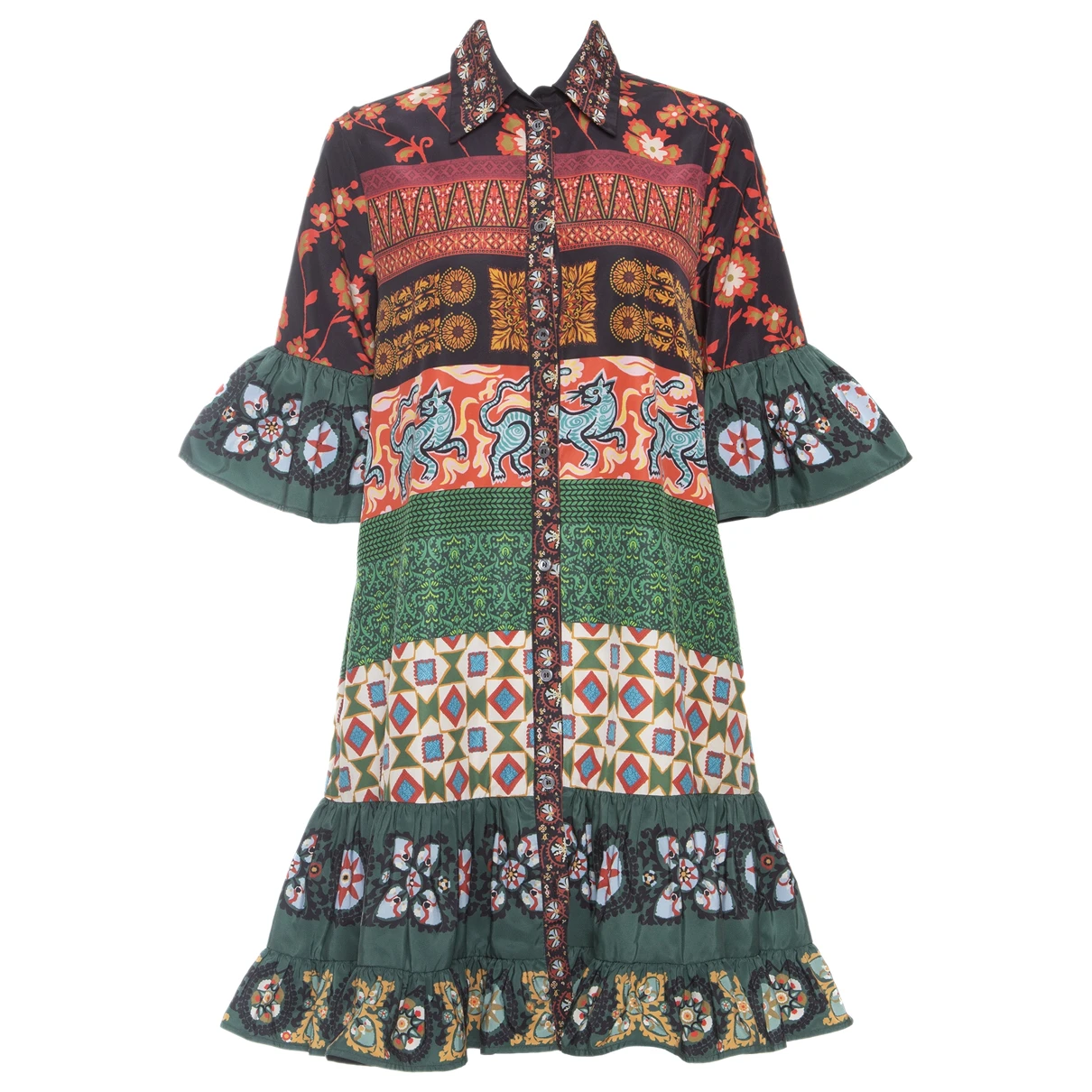Pre-owned La Doublej Mid-length Dress In Multicolour