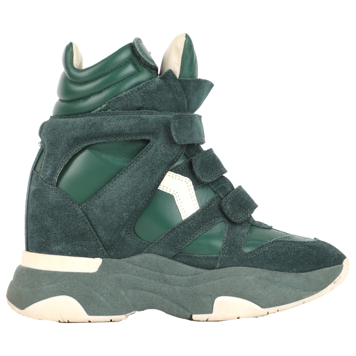 Pre-owned Isabel Marant Leather Trainers In Green