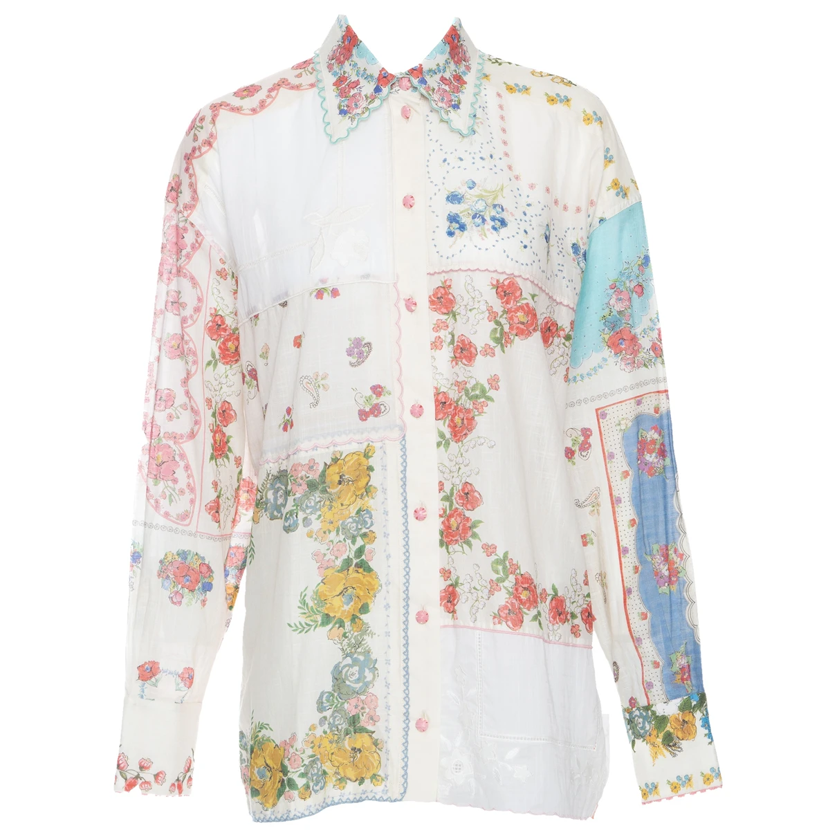Pre-owned Zimmermann Blouse In Multicolour